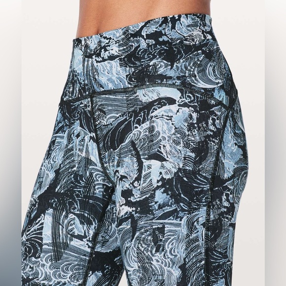 lululemon athletica Pants - Lululemon Fast & Free Crop 19” Nulux Leggings, Eternal Wave Starlight Black